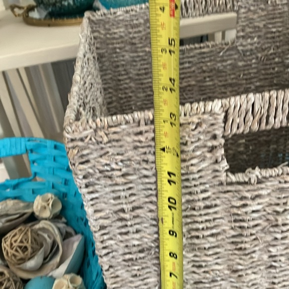 NIB Huntington Home Collapsible Sea Grass Basket, 13” x 13” x 13” - Picture 8 of 14